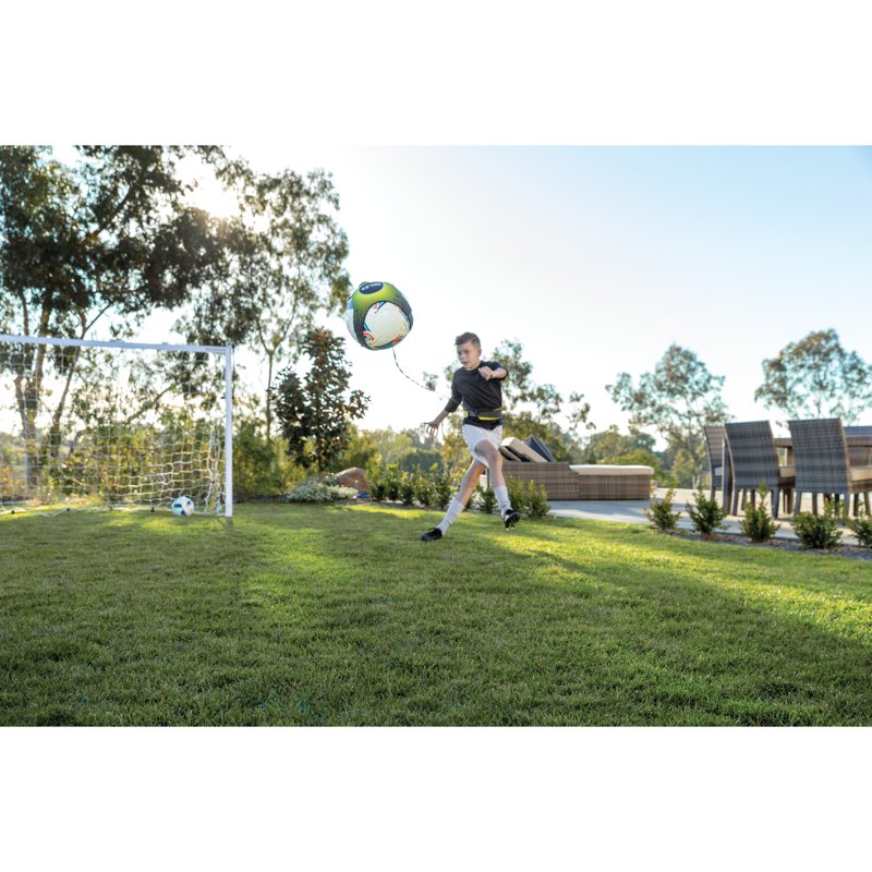 Star-Kick Hands-Free Soccer Trainer - Adjustable Belt (Black)