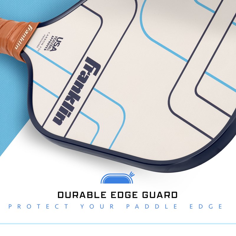 Essentials Carbon Fiber Pickleball Paddle - Lightweight USAP Approved, Cream/Navy