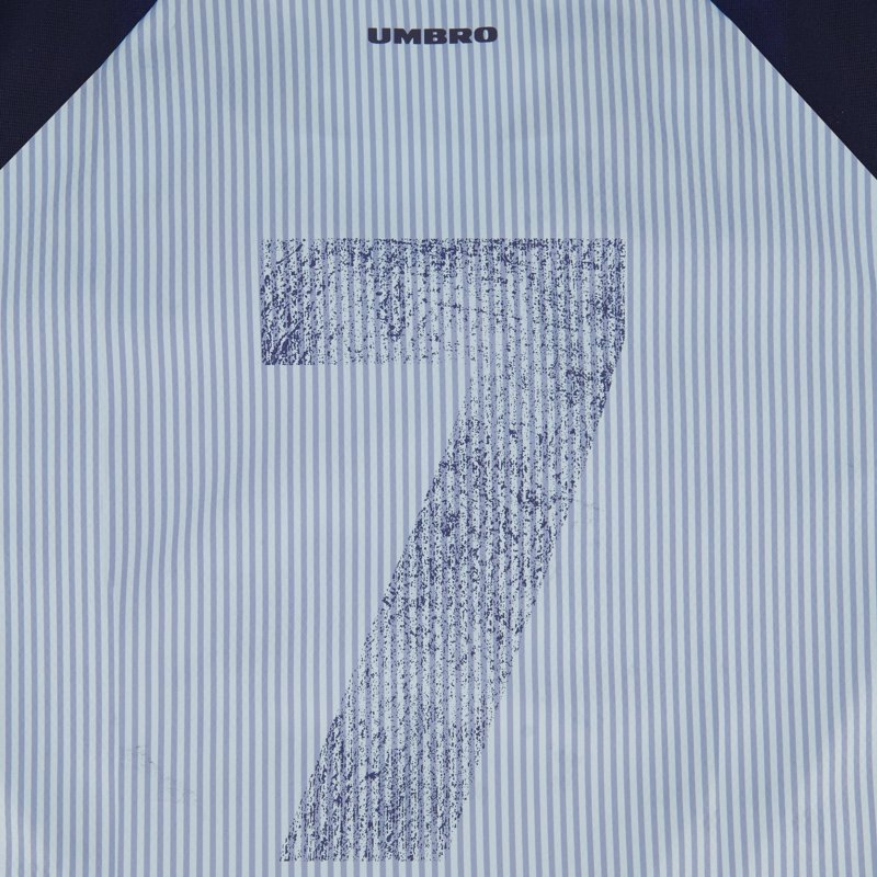 Umbro Men's Retro Panelled Raglan Shirt Baritone Blue / Brilliant White / Blue Fog XL