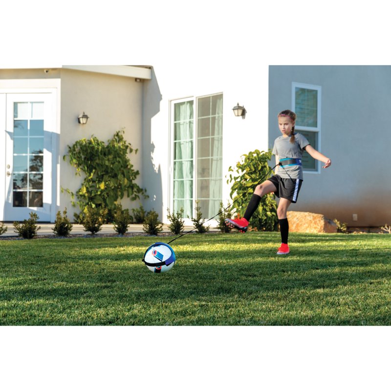 Star-Kick Hands Free Soccer Trainer with Cobalt Belt - Adjustable, For Control & Touch