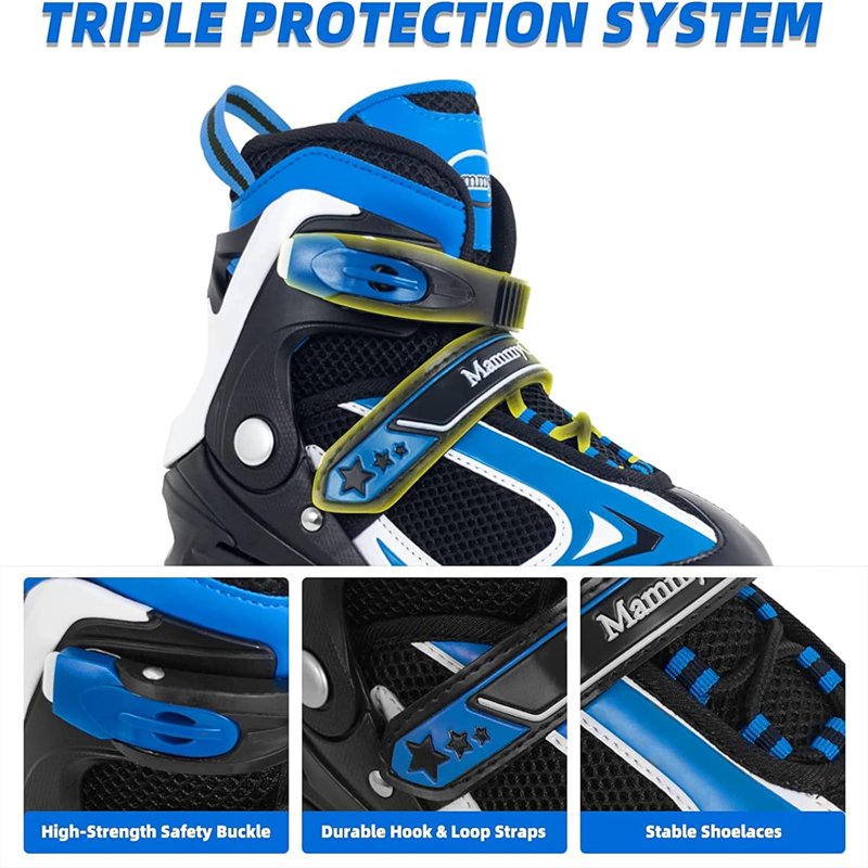 Light Up Blade Roller Skates for Kids - Adjustable Inline Skates for Boys & Girls