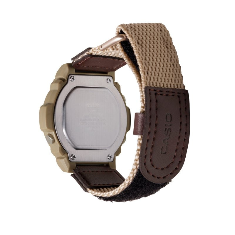 Men's Digital Watch with Cloth Band Waterproof LED Backlight