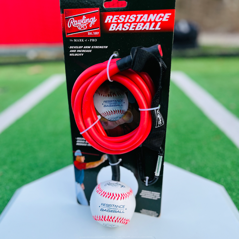Resistance Band Baseball for Arm Strength Warm Up & Velocity Training