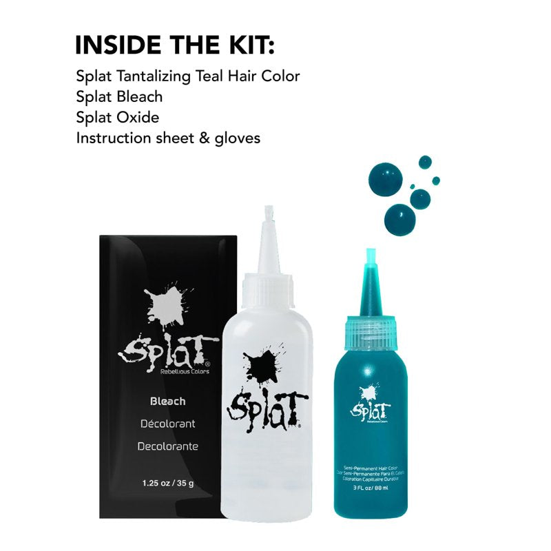 Vibrant Semi-Permanent Hair Dye Kit with Bleach - Bold Color, Long-Lasting
