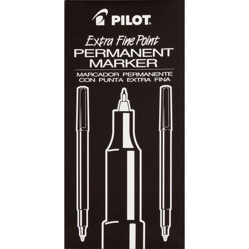 Permanent Marker Black Fine Tip - Waterproof & Low Odor for Office & Crafts