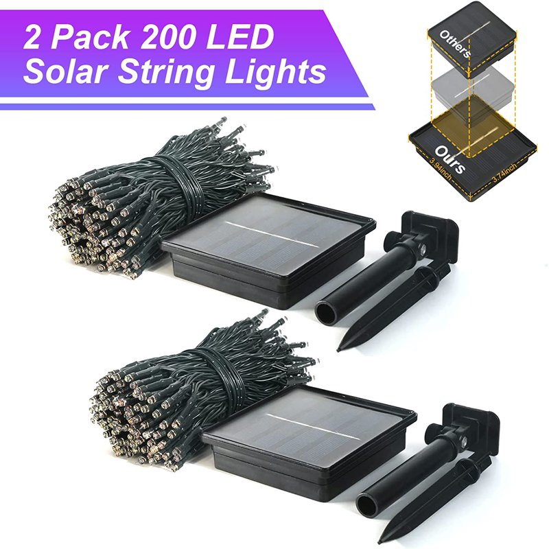 Outdoor Solar String Lights with 8 Modes Waterproof Halloween Decor 400 LEDs