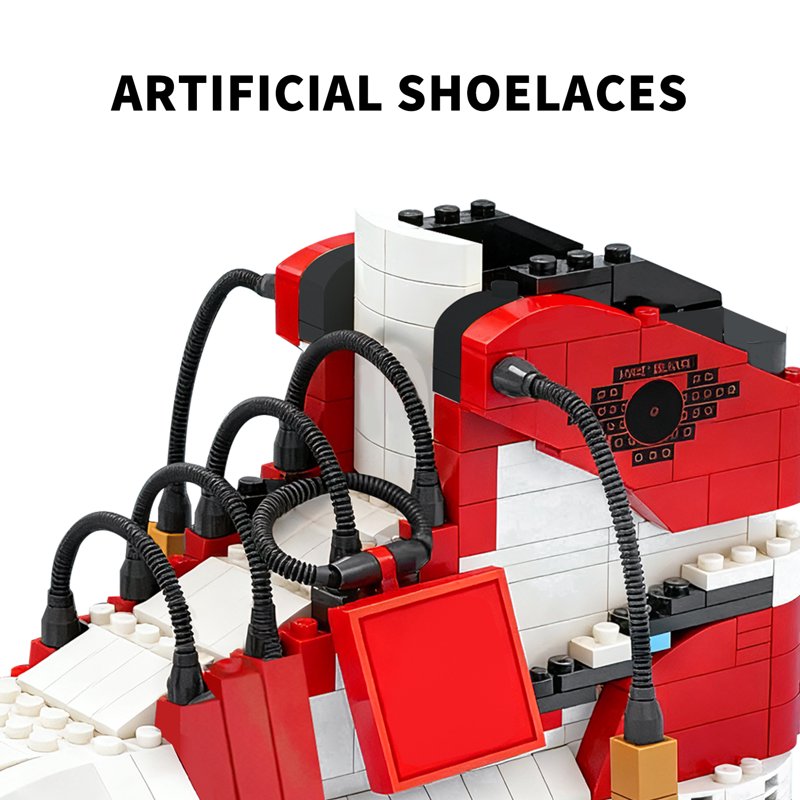 Basketball Shoe Building Blocks Set - Mini Bricks Collectible Toy for Kids & Adults