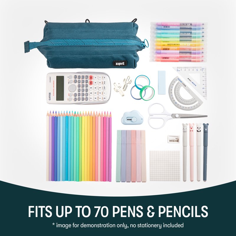 Large Capacity Waterproof Pencil & Makeup Pouch - Multi-Use Travel Organizer