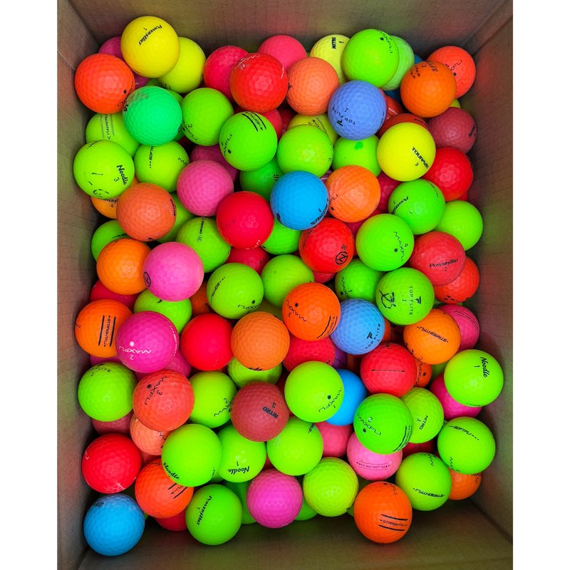 Pre-Owned Matte Mixed Color Recycled Golf Balls 250 Pack 3A/4A by Mulligan - Variation of THIS listing