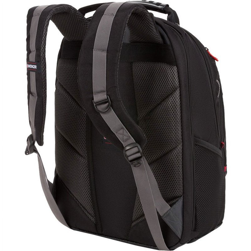 Laptop Backpack Case for 15.6-Inch Notebook - Black Polyester Vinyl