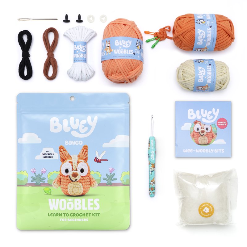 The Woobles Bingo Crochet Amigurumi Kit – Beginner Learn to Crochet Toy Craft Kit