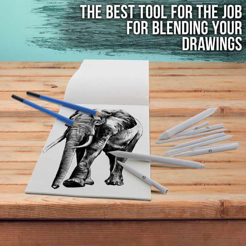 Artist Blending Stumps and Tortillons Set for Pencil Charcoal Pastel Drawing