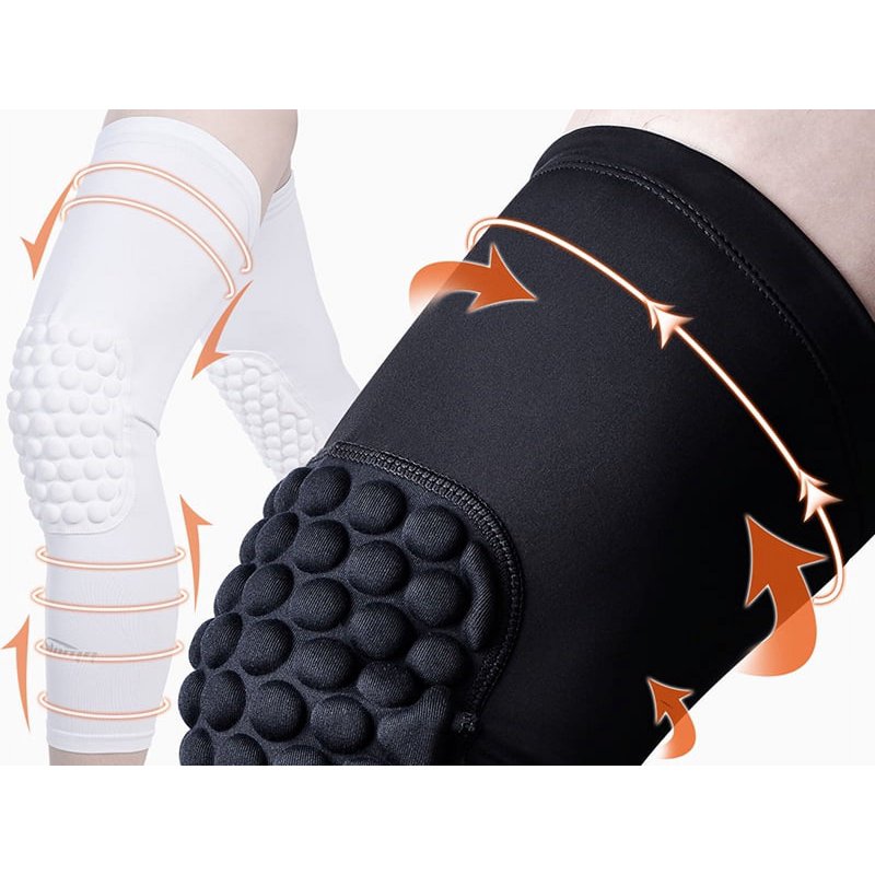 Kids & Adult EVA Knee Pads for Basketball & Sports - Long Sleeve Protector Gear