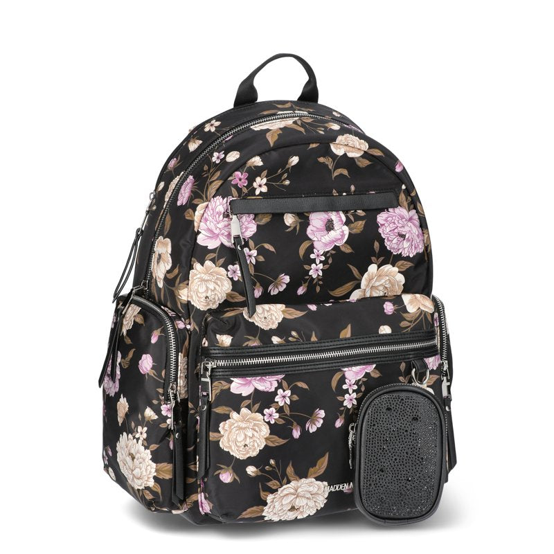 Women's Dome Backpack with Front Pockets and Removable Pouch, 18.5 Inch