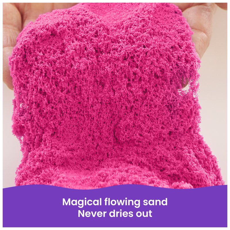 Kinetic Sand Sensory Play Sand Pink 2 lb Reusable Moldable Kids Toy