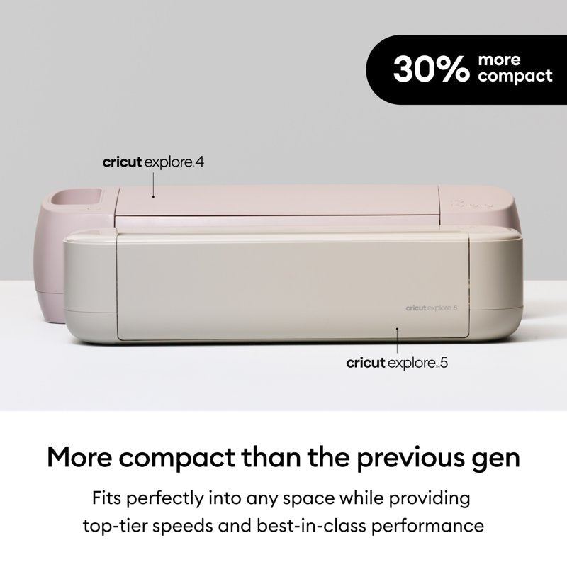 Cricut Explore 5 Smart Die-Cutting Machine Starter Bundle - Cream