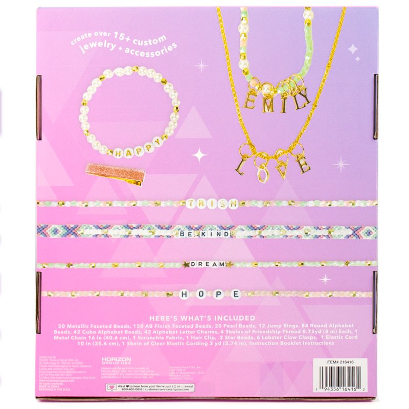 DIY Jewelry and Hair Accessories Kit for Kids Ages 8+ - Create 15 Custom Pieces