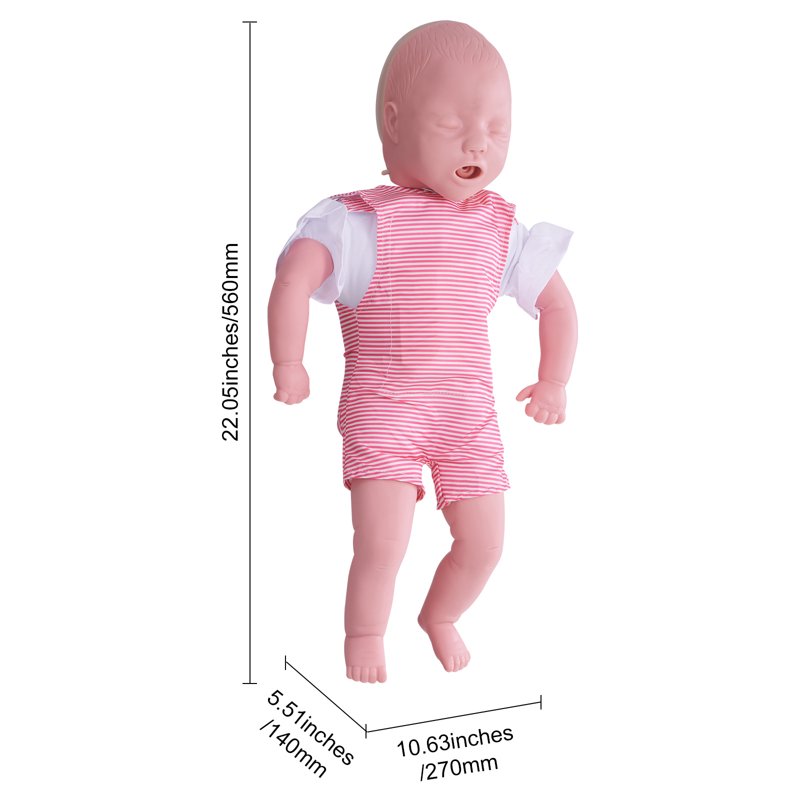 Infant CPR and Heimlich Practice Manikin - Baby Airway Management Training Model