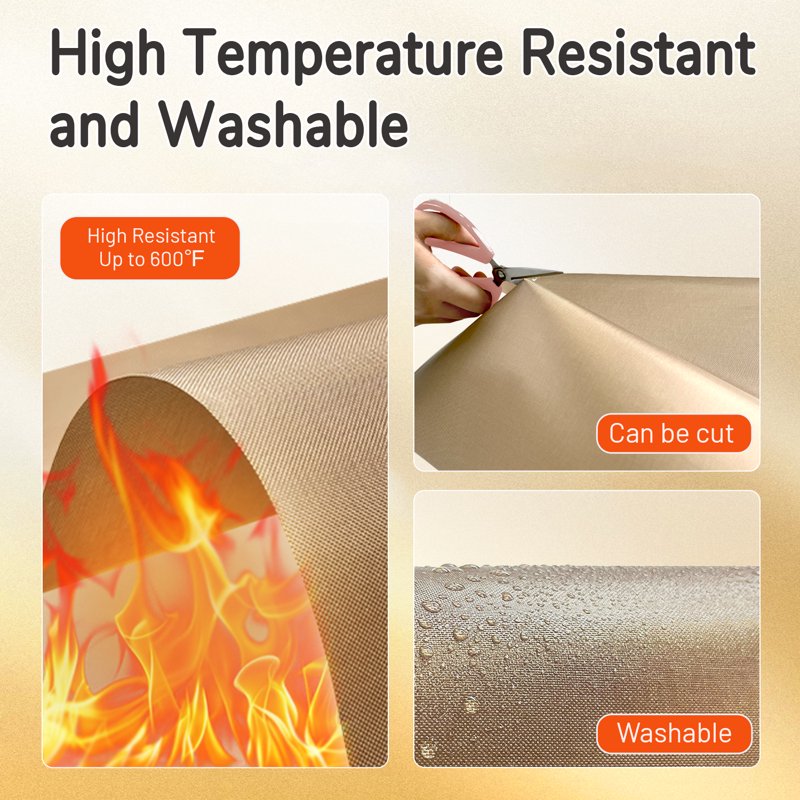 XL 16x24 Inch PTFE Teflon Sheets for Heat Transfer Sublimation & Crafting