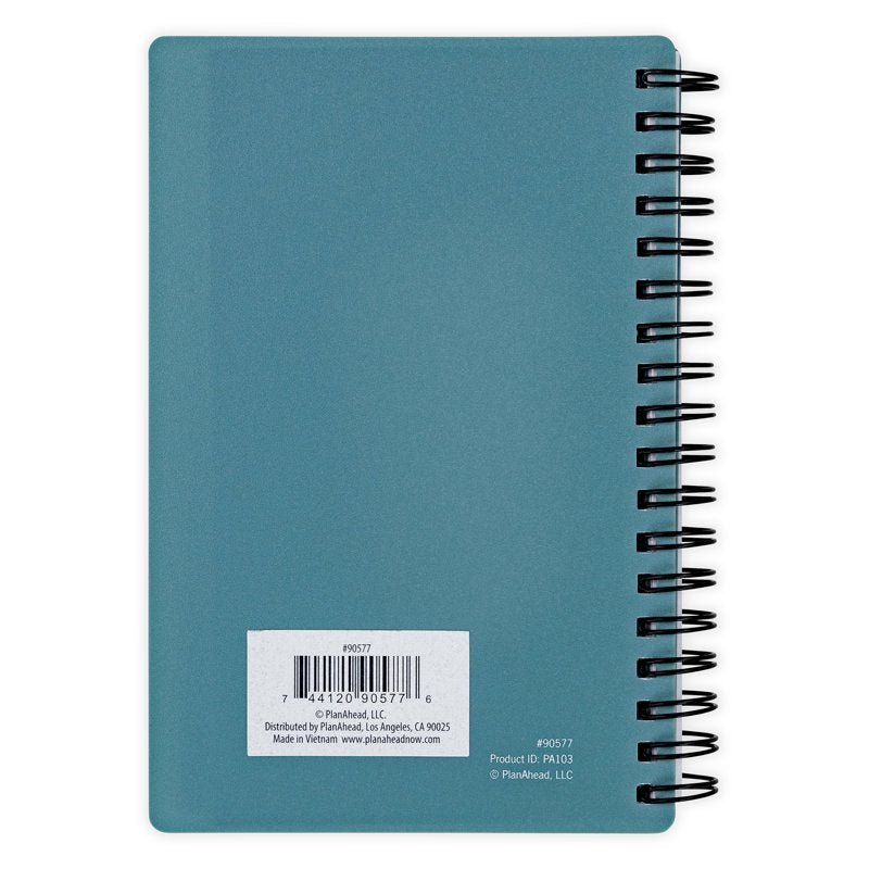 Small Monthly Weekly Planner - 18 Months Jul 2026-Dec 2027, Teal