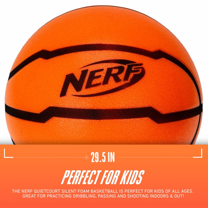 Silent Foam Basketball - Official Size Indoor Dribbling & Practice Ball