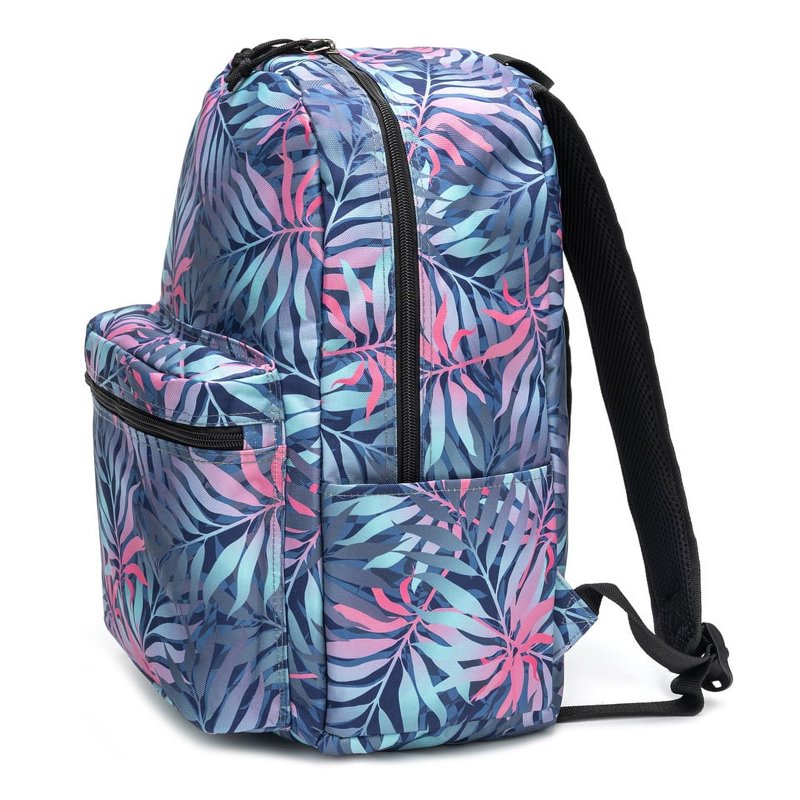 Large 18-Inch Printed School Backpack for Students and Adults