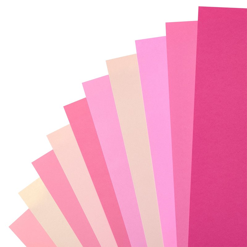Pink Palette 12x12 Cardstock Paper Pack - 100 Sheets for Scrapbooking & Arts & Crafts