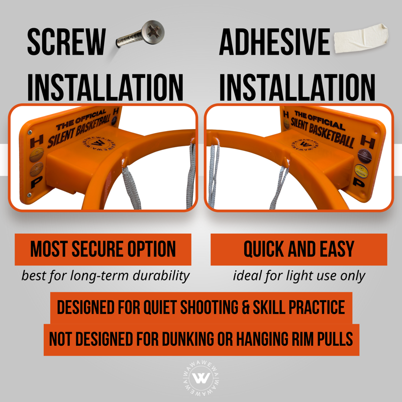 Silent Indoor Basketball Hoop Wall Mount - Noise-Free Practice for Shooting & Skills