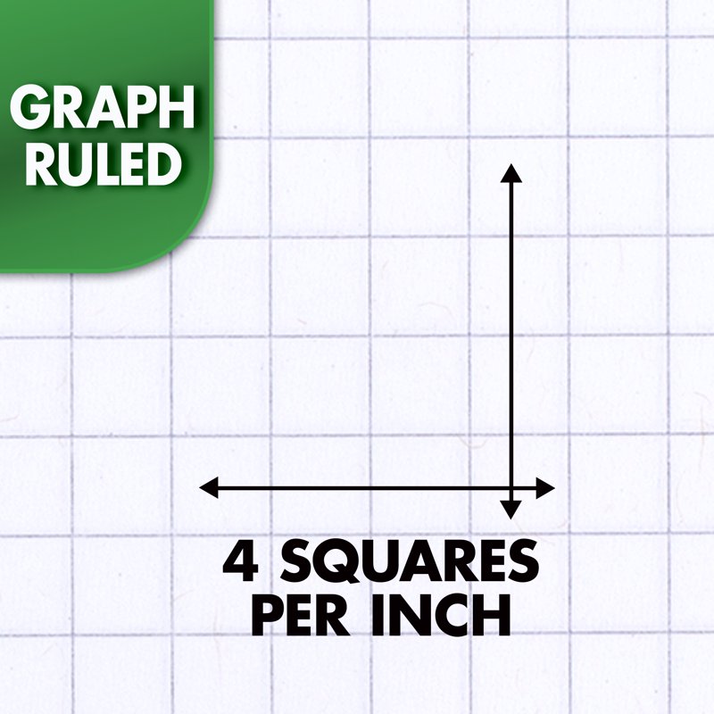 Graph Ruled Paper Tablet 20 Sheets 11 x 8.5 Inch for Drawing & Plotting