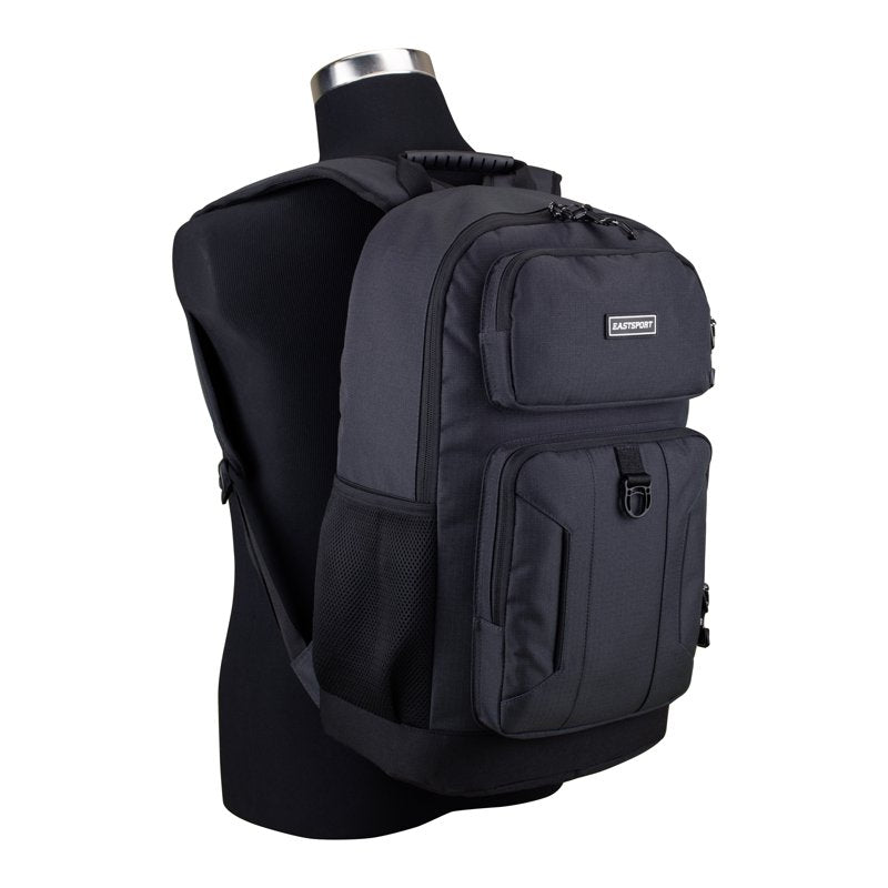 Unisex Laptop Backpack with Water-Resistant Bottom and Multiple Storage Pockets