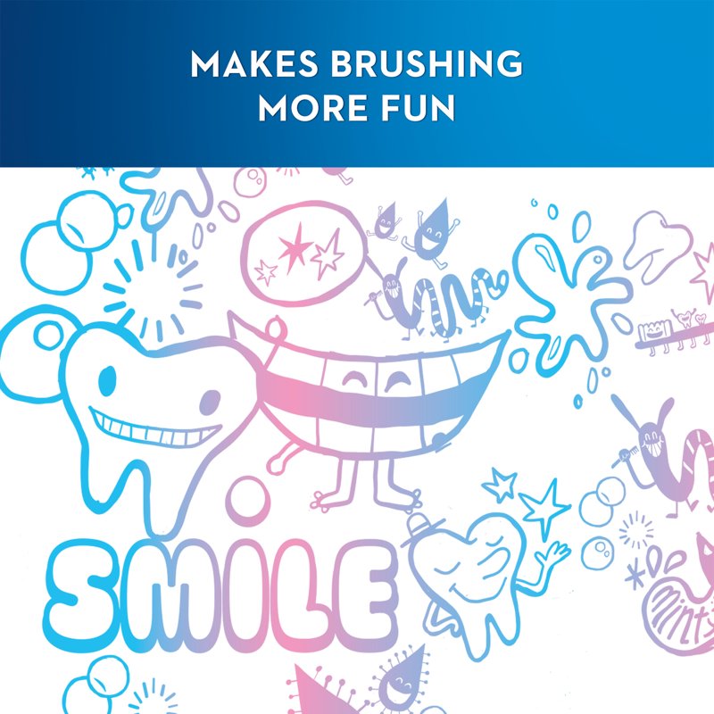 Kids Electric Toothbrush for Ages 3+ with Timer & Sensitive Brush Head