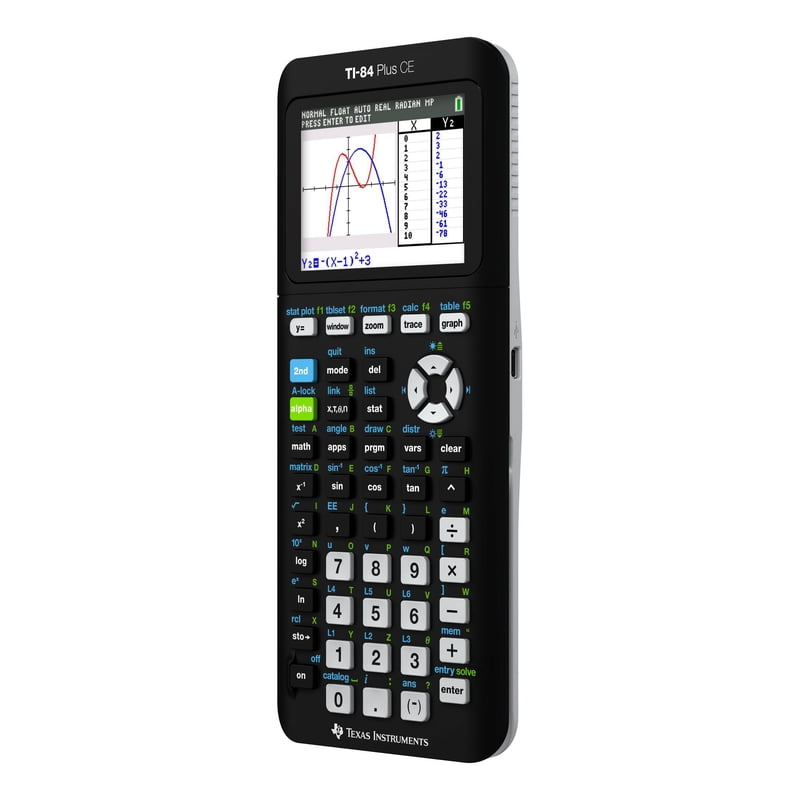 Graphing Calculator for Math and Science - TI-84 Plus CE, Color Screen, Rechargeable Battery