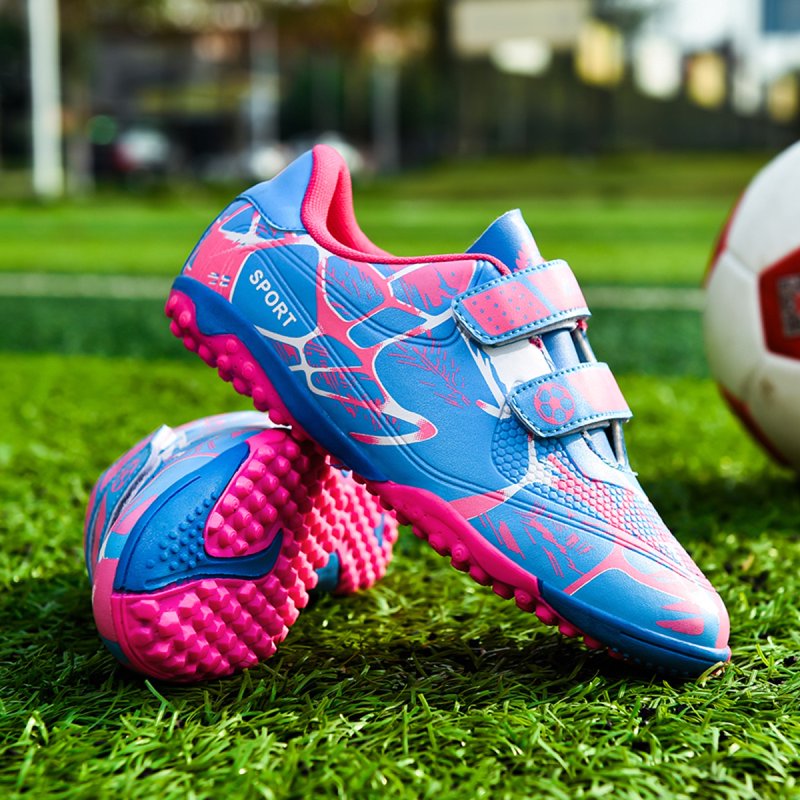 OnyxTrek Youth Turf Training Soccer Shoes (TF) Pink, 13 Little Kid — Multi-Stud Rubber Cleats