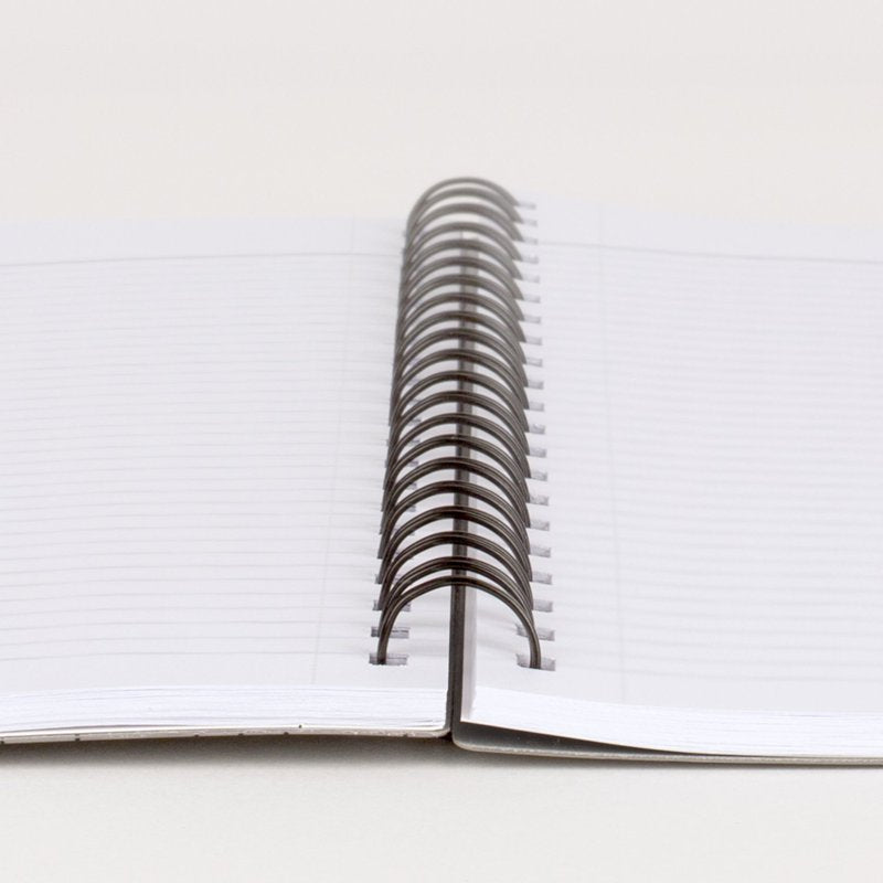 Gray Geo Fashion Notebook - 80 Sheets, 8.5 x 11 Inches, Wirebound