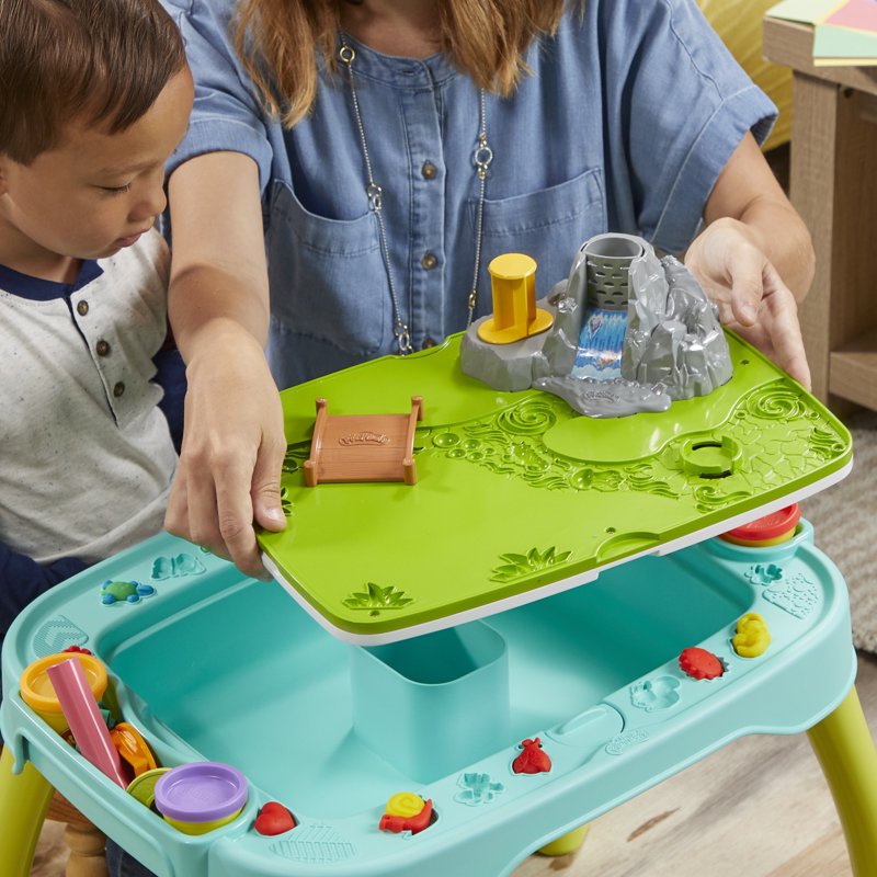 Kids Play Dough Activity Table with Accessories & 6 Colors, Ages 3+