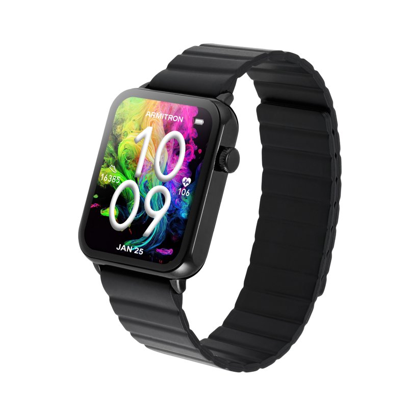 Smart Watch with Voice Assistant & Backlight - 44mm Fitness Tracker with Charging Cable & Band