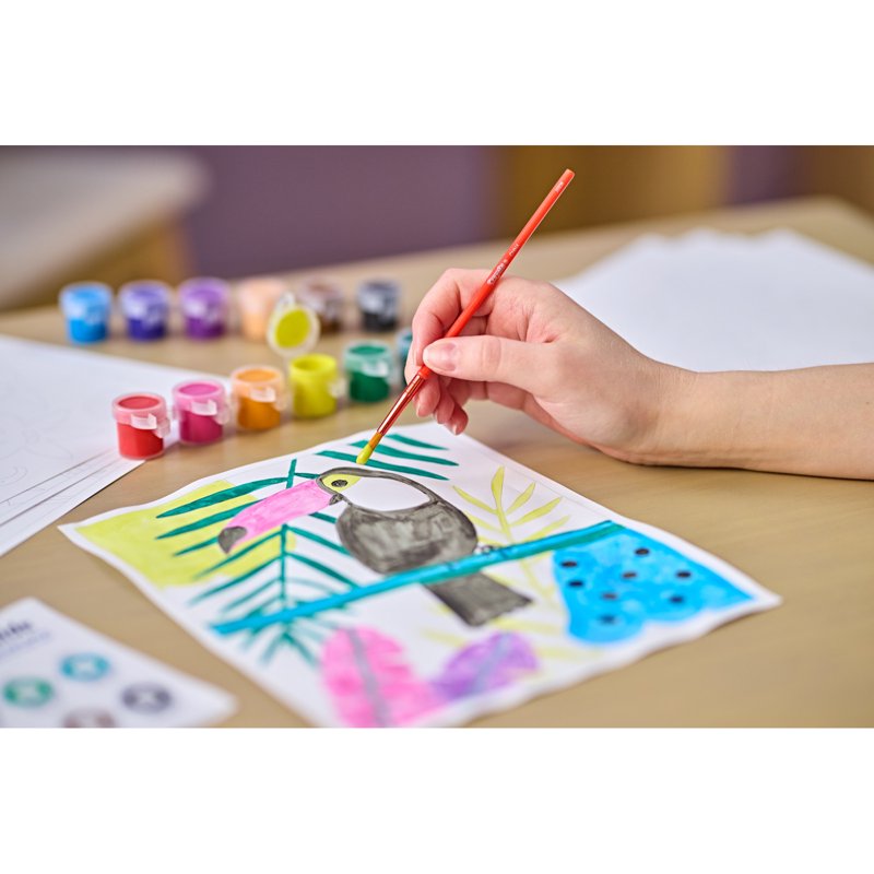 Paint by Number Kit for Kids & Adults - 20 Templates, 12 Paint Colors, Art Activity Set
