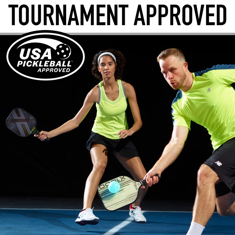 X-26 Indoor Pickleballs - Official Size, 12 Pack, Neon Blue