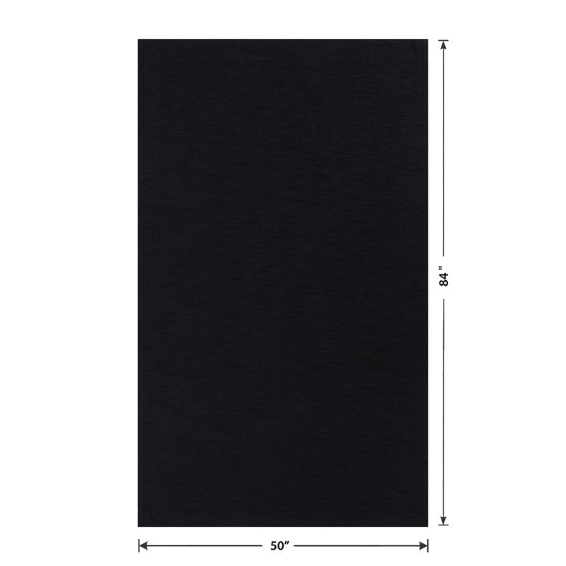 Textured Chenille Curtain Panel - Light Filtering Solid Window Treatment, 84 Inch Length