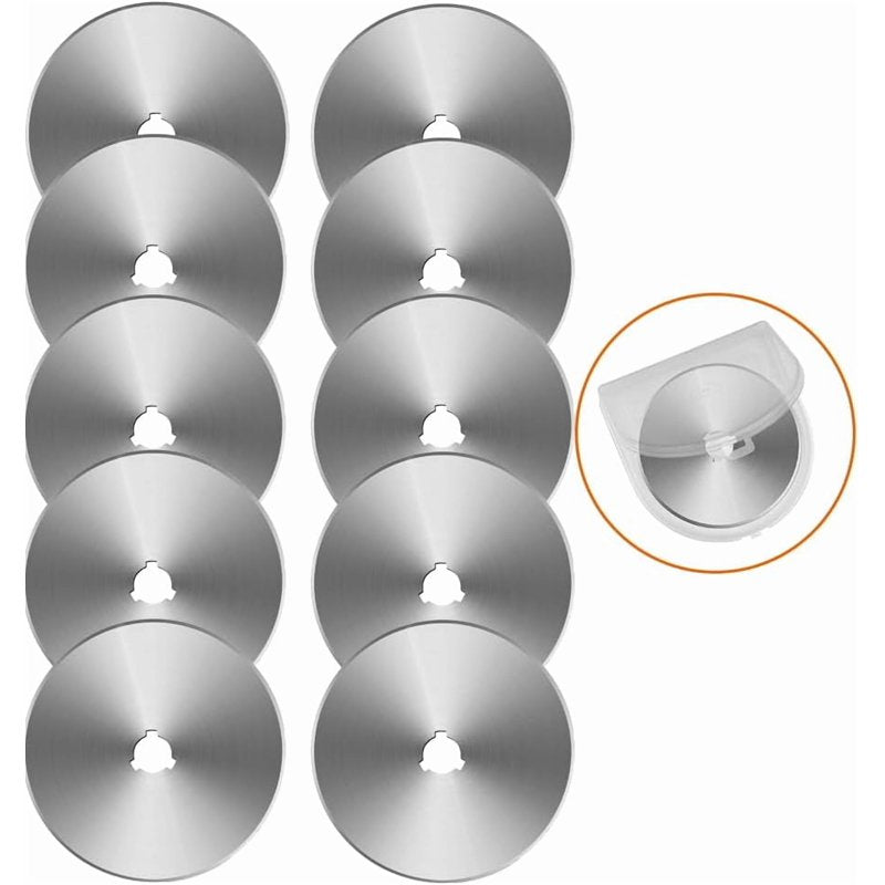 60mm Rotary Cutter Blades 10-Pack Replacement for Fiskars & Olfa