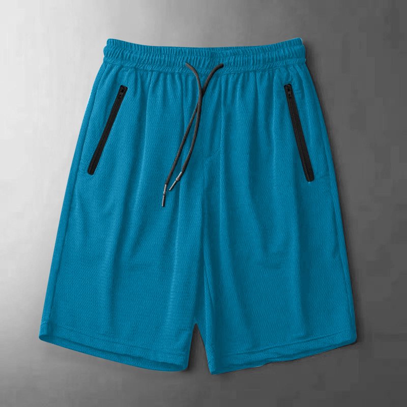 Women's Mesh Ice Silk Quick-Dry Sport Shorts with Pockets - Loose Athletic Running Shorts