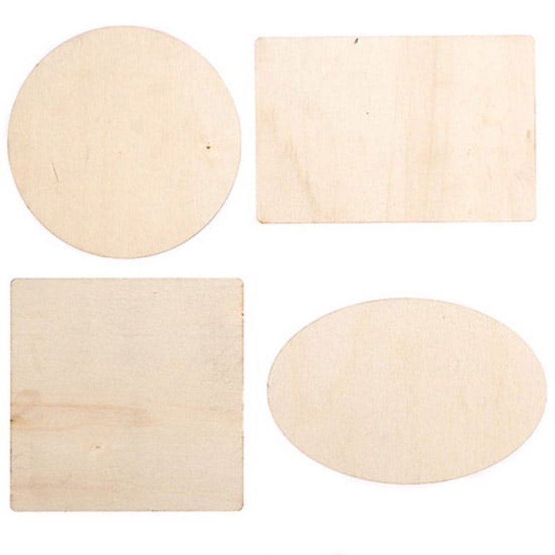 Wooden Chalkboard Shapes Set for DIY Crafts and Home Decor