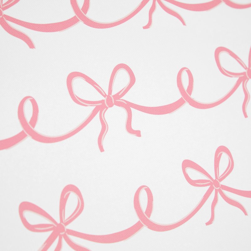 Decorative Bulletin Board 24x16 with Pink Ribbon Print and Pearl Push Pins