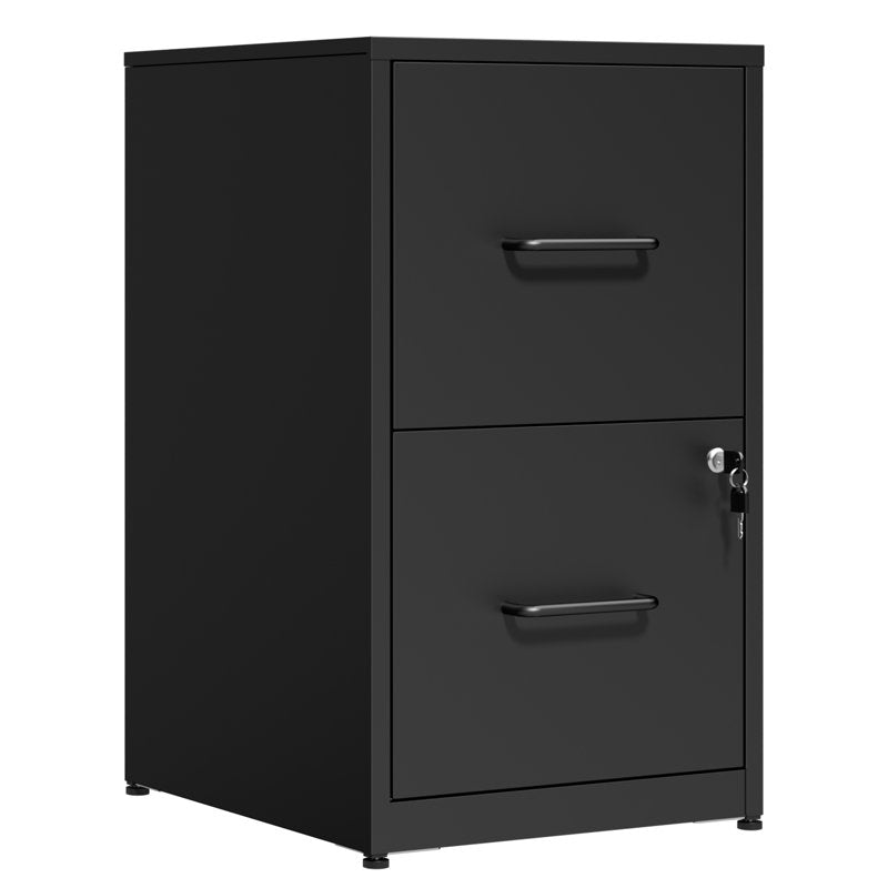 Lockable Metal File Cabinet with Wall Anti-Tip Kit - Vertical Steel Office Storage for Letter & Legal Files