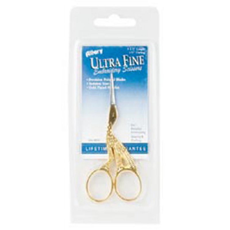 Gold Plated Embroidery Scissors - 3.5 Inch Fine Craft Snips
