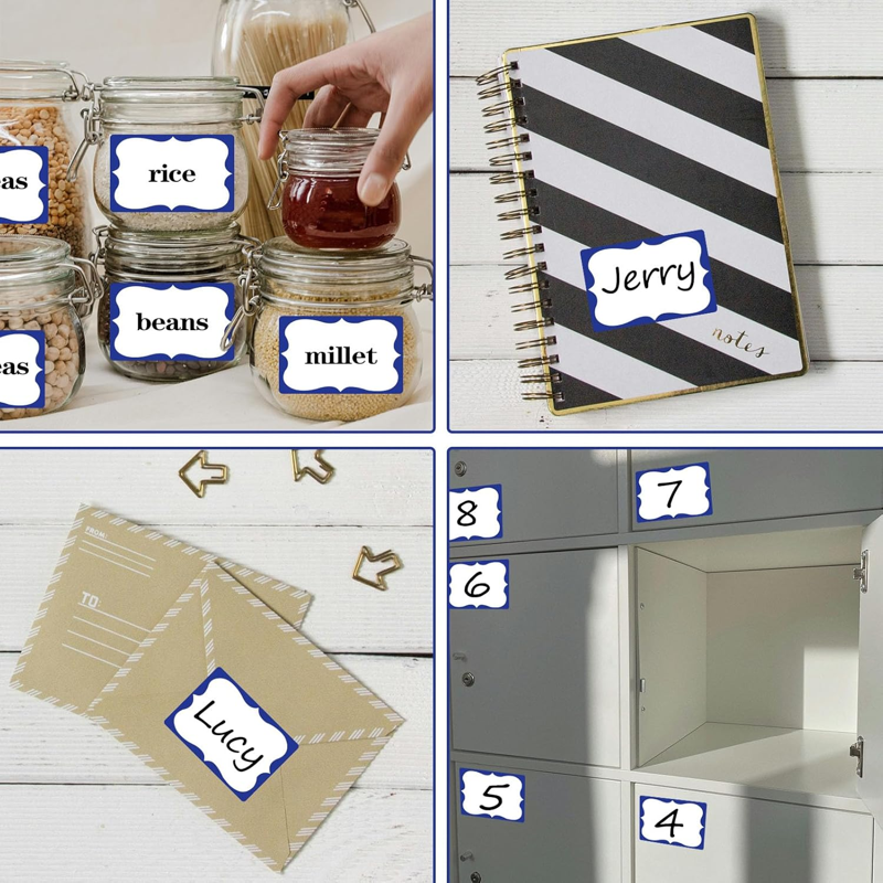 400 Pcs Name Tag Stickers 2x3 Inch Writeable Adhesive Labels for Office School Party
