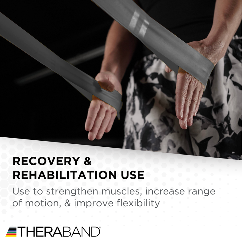 Resistance Bands with Loops - Heavy Non-Latex Elastic Exercise Bands for Strength & Rehab