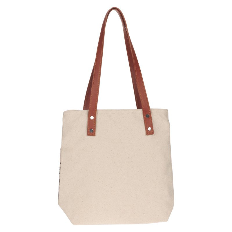 Canvas Tote Bag with Scripture Amazing Grace 2 Corinthians 12:9 for Women