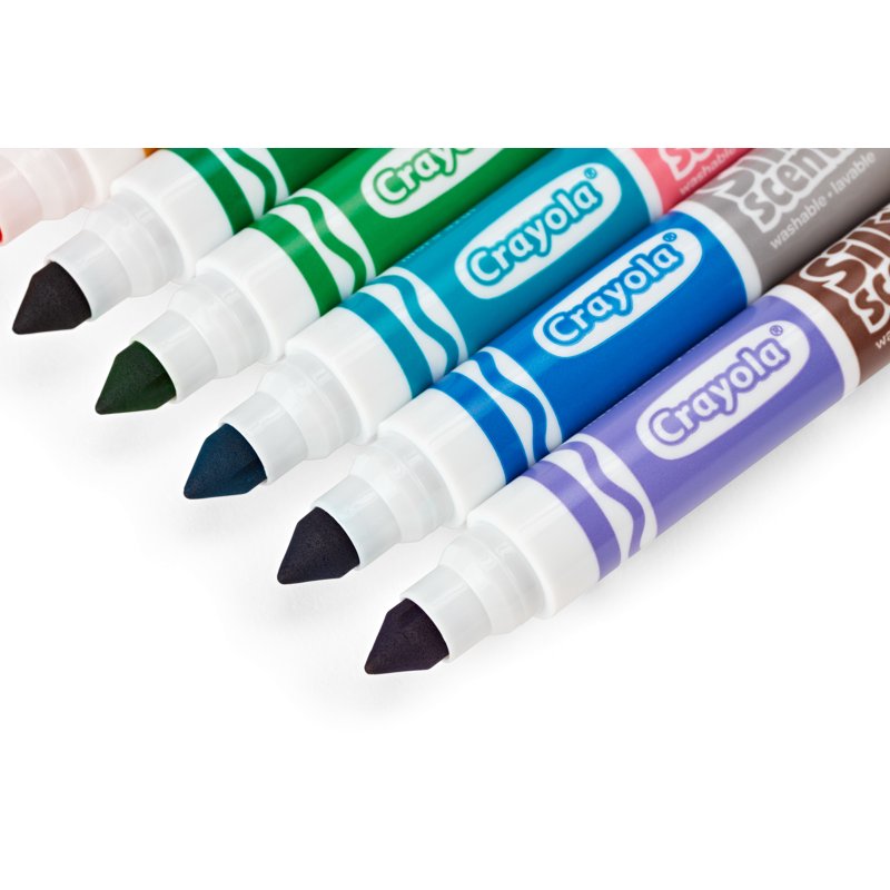 Scented Washable Markers Set - 20 Colors, Broad Line, Kids Art Supplies