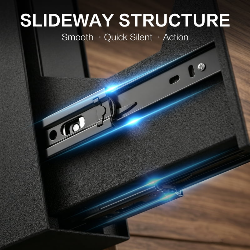Biometric Gun Safe with Fingerprint App Control Wall Mount Digital Security Safe
